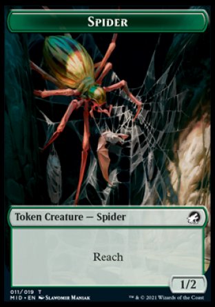 Spider Token [Innistrad: Midnight Hunt Tokens] | Empire Gaming NC