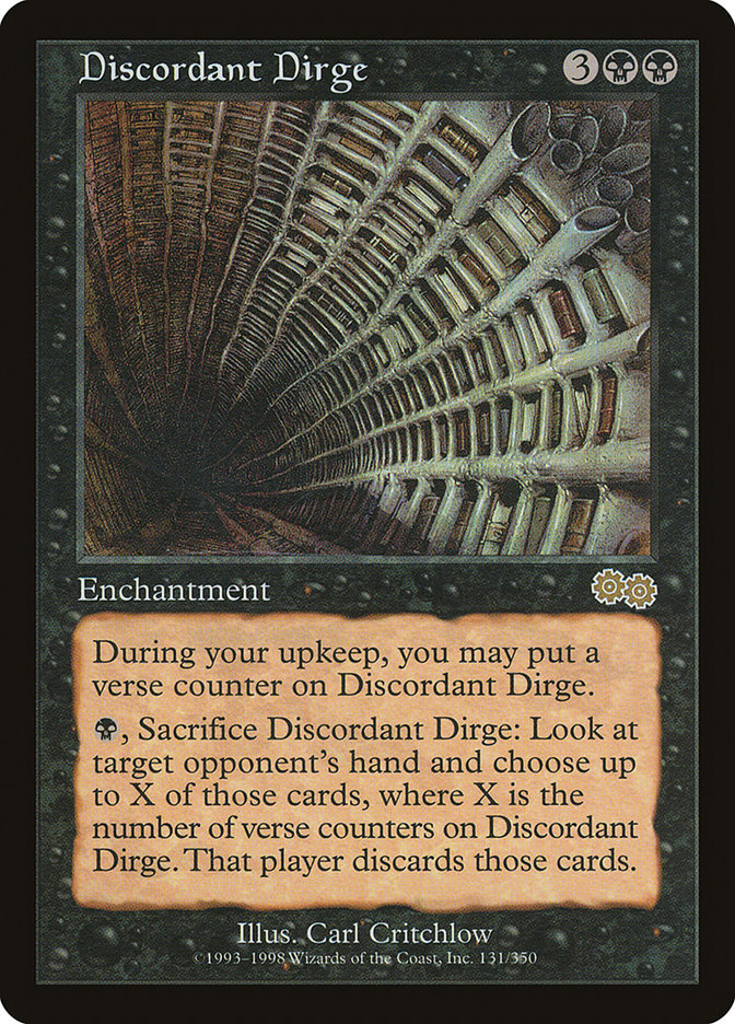 Discordant Dirge [Urza's Saga] | Empire Gaming NC