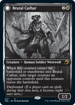 Brutal Cathar // Moonrage Brute [Innistrad: Double Feature] | Empire Gaming NC