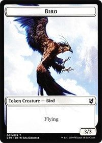 Bird (002) // Sculpture Double-sided Token [Commander 2019 Tokens] | Empire Gaming NC