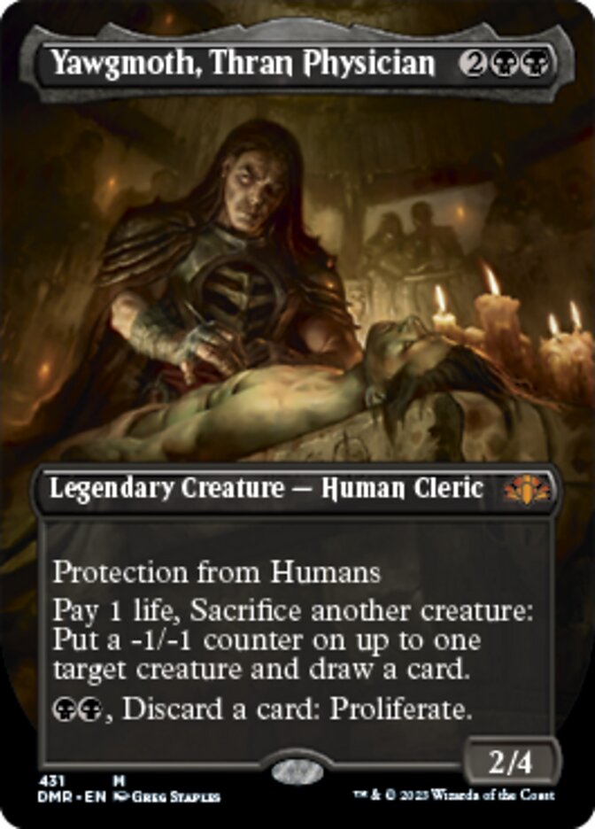 Yawgmoth, Thran Physician (Borderless Alternate Art) [Dominaria Remastered] | Empire Gaming NC