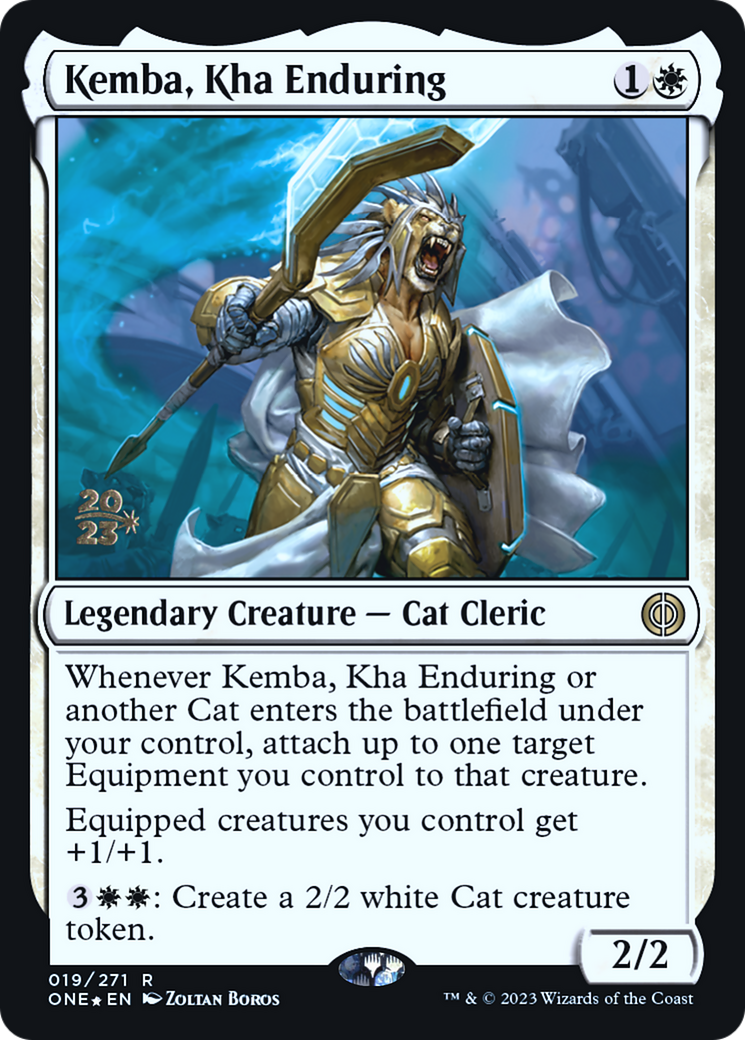 Kemba, Kha Enduring [Phyrexia: All Will Be One Prerelease Promos] | Empire Gaming NC