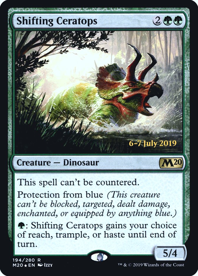 Shifting Ceratops  [Core Set 2020 Prerelease Promos] | Empire Gaming NC