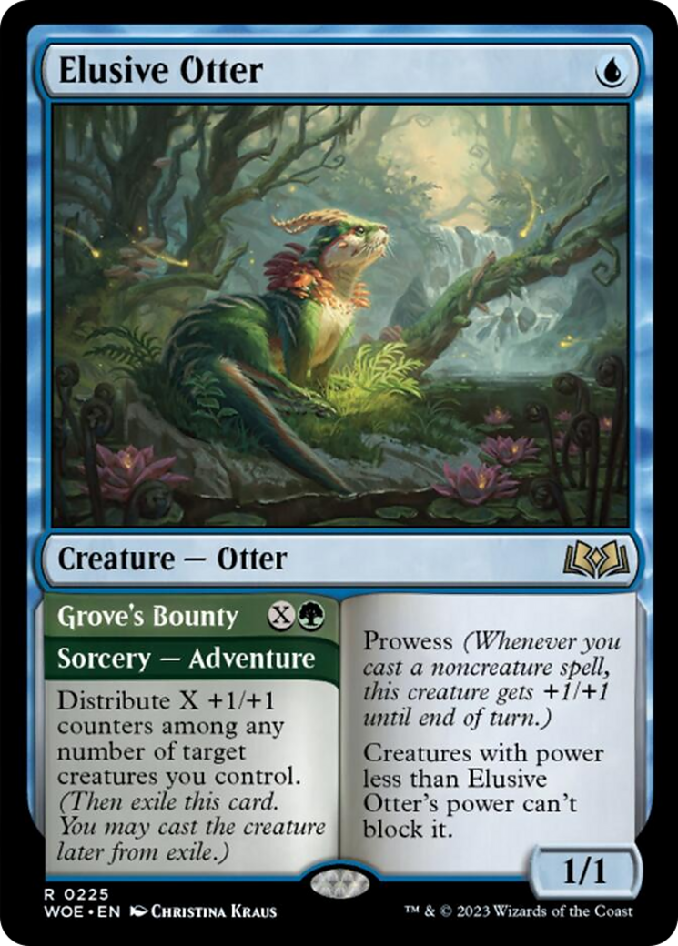 Elusive Otter // Grove's Bounty [Wilds of Eldraine] | Empire Gaming NC