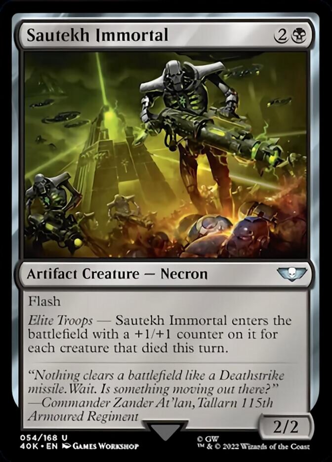 Sautekh Immortal (Surge Foil) [Universes Beyond: Warhammer 40,000] | Empire Gaming NC