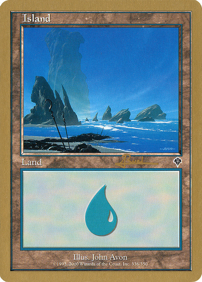 Island (ar336) (Antoine Ruel) [World Championship Decks 2001] | Empire Gaming NC