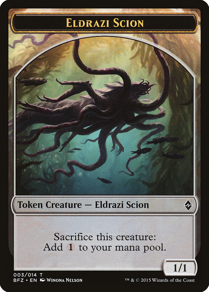 Eldrazi Scion (003/014) [Battle for Zendikar Tokens] | Empire Gaming NC