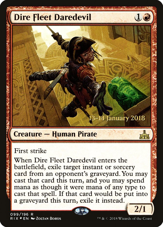 Dire Fleet Daredevil [Rivals of Ixalan Promos] | Empire Gaming NC