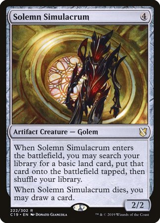 Solemn Simulacrum [Commander 2019] | Empire Gaming NC