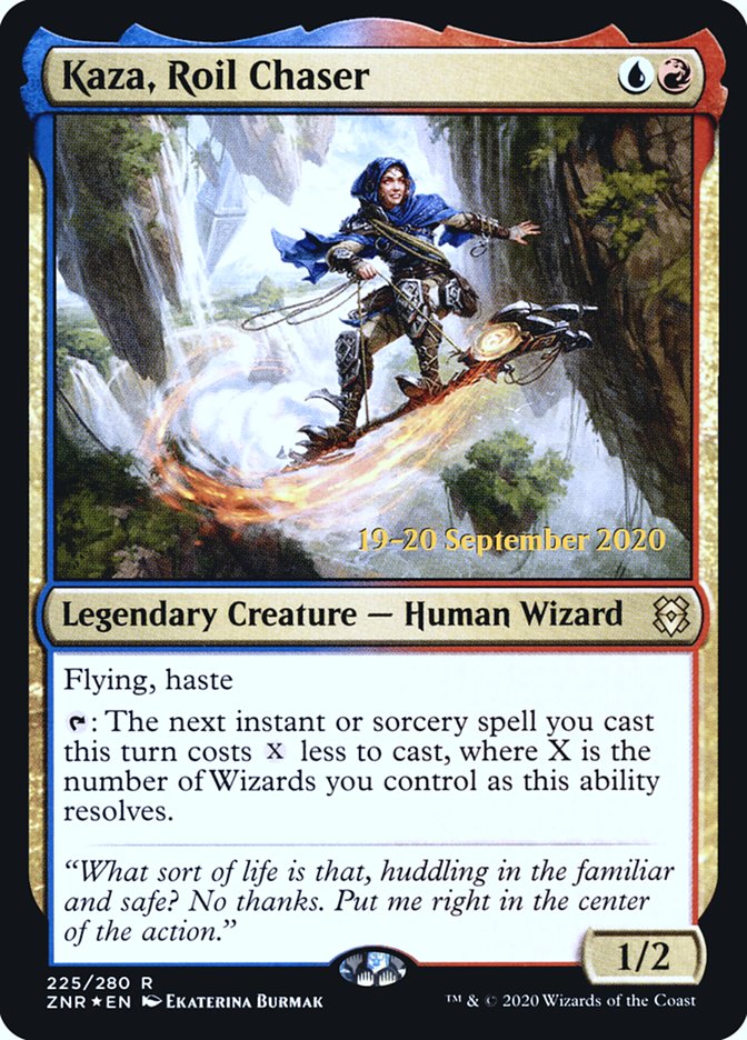 Kaza, Roil Chaser  [Zendikar Rising Prerelease Promos] | Empire Gaming NC