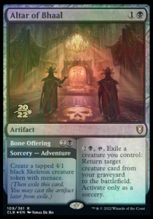 Altar of Bhaal // Bone Offering [Commander Legends: Battle for Baldur's Gate Prerelease Promos] | Empire Gaming NC