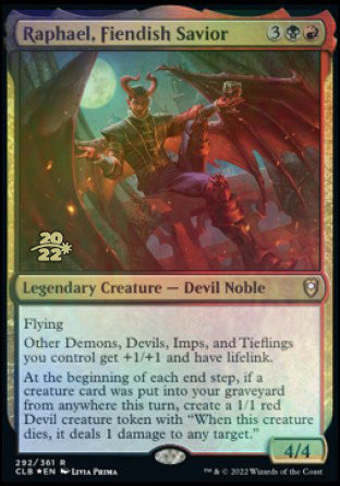 Raphael, Fiendish Savior [Commander Legends: Battle for Baldur's Gate Prerelease Promos] | Empire Gaming NC