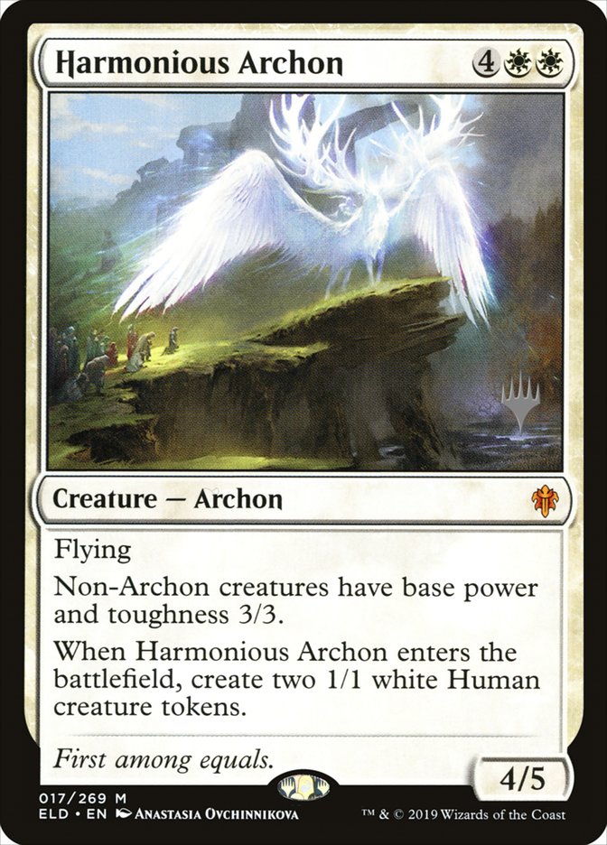 Harmonious Archon (Promo Pack) [Throne of Eldraine Promos] | Empire Gaming NC