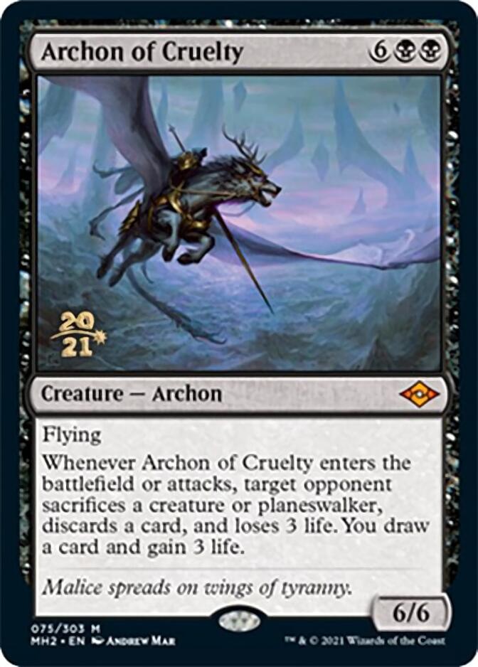 Archon of Cruelty [Modern Horizons 2 Prerelease Promos] | Empire Gaming NC