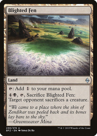 Blighted Fen [Battle for Zendikar] | Empire Gaming NC