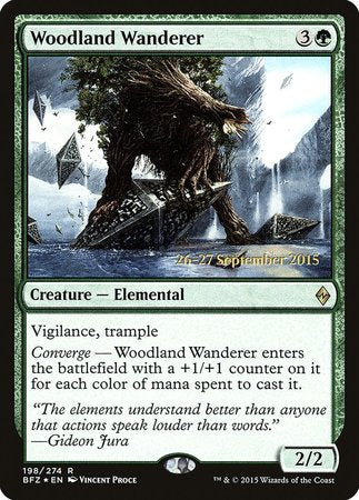 Woodland Wanderer [Battle for Zendikar Promos] | Empire Gaming NC