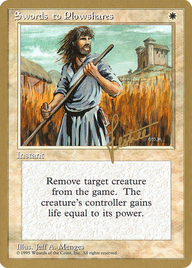 Swords to Plowshares (Bertrand Lestree) [Pro Tour Collector Set] | Empire Gaming NC