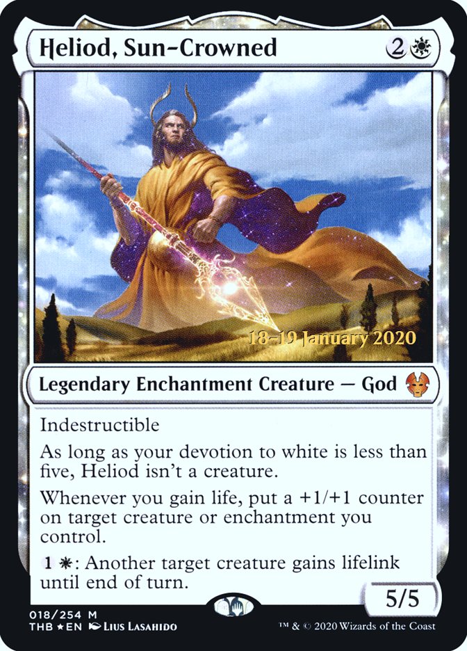 Heliod, Sun-Crowned [Theros Beyond Death Prerelease Promos] | Empire Gaming NC