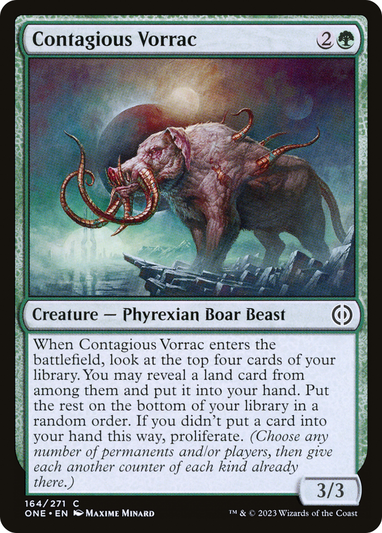 Contagious Vorrac [Phyrexia: All Will Be One] | Empire Gaming NC