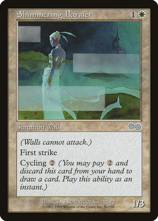 Shimmering Barrier [Urza's Saga] | Empire Gaming NC
