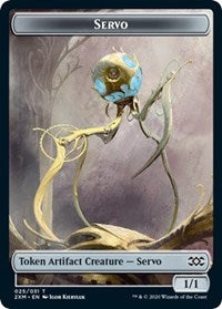 Servo // Soldier Double-sided Token [Double Masters Tokens] | Empire Gaming NC