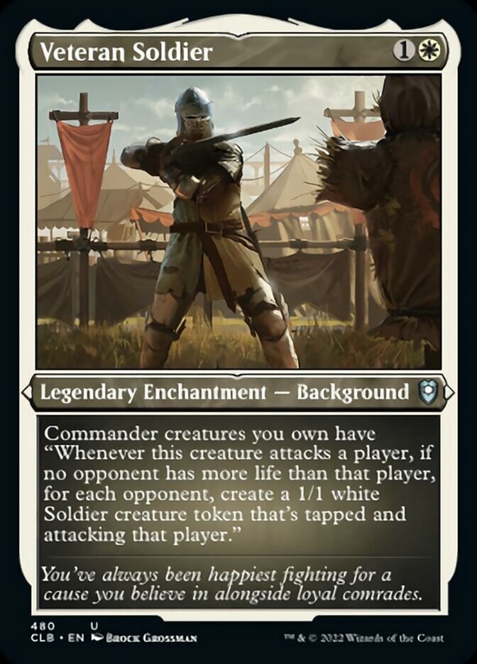 Veteran Soldier (Foil Etched) [Commander Legends: Battle for Baldur's Gate] | Empire Gaming NC