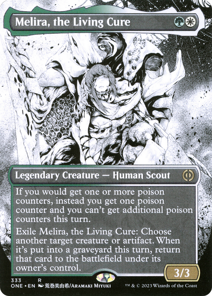 Melira, the Living Cure (Borderless Manga) [Phyrexia: All Will Be One] | Empire Gaming NC