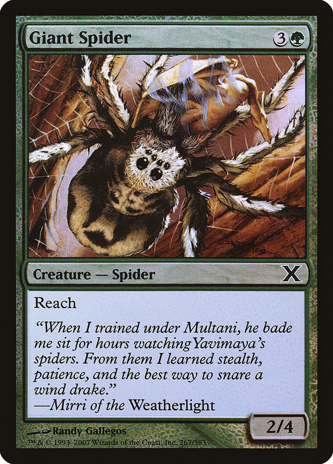 Giant Spider (Premium Foil) [Tenth Edition] | Empire Gaming NC