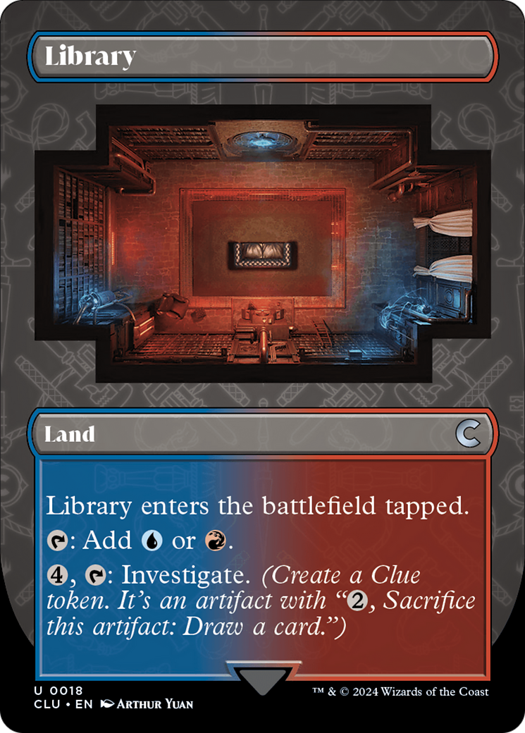 Library (Borderless) [Ravnica: Clue Edition] | Empire Gaming NC