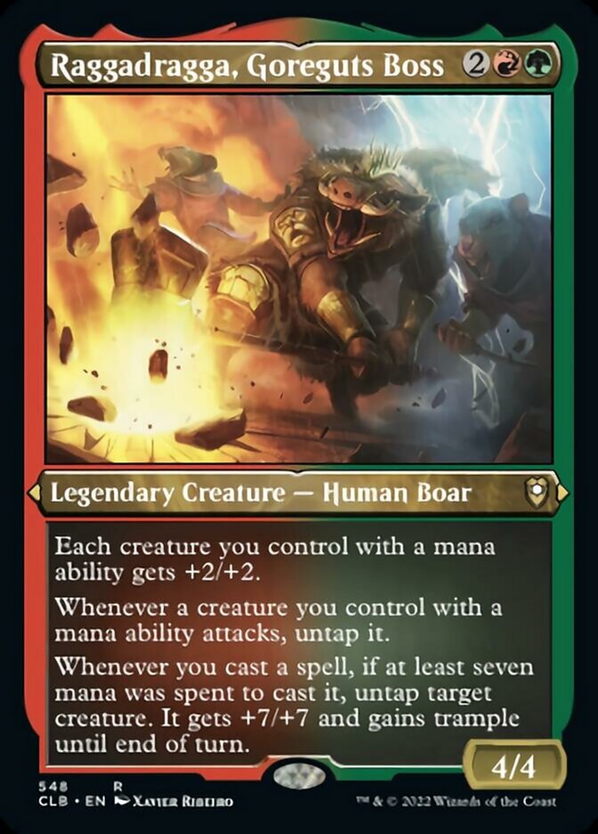 Raggadragga, Goreguts Boss (Foil Etched) [Commander Legends: Battle for Baldur's Gate] | Empire Gaming NC