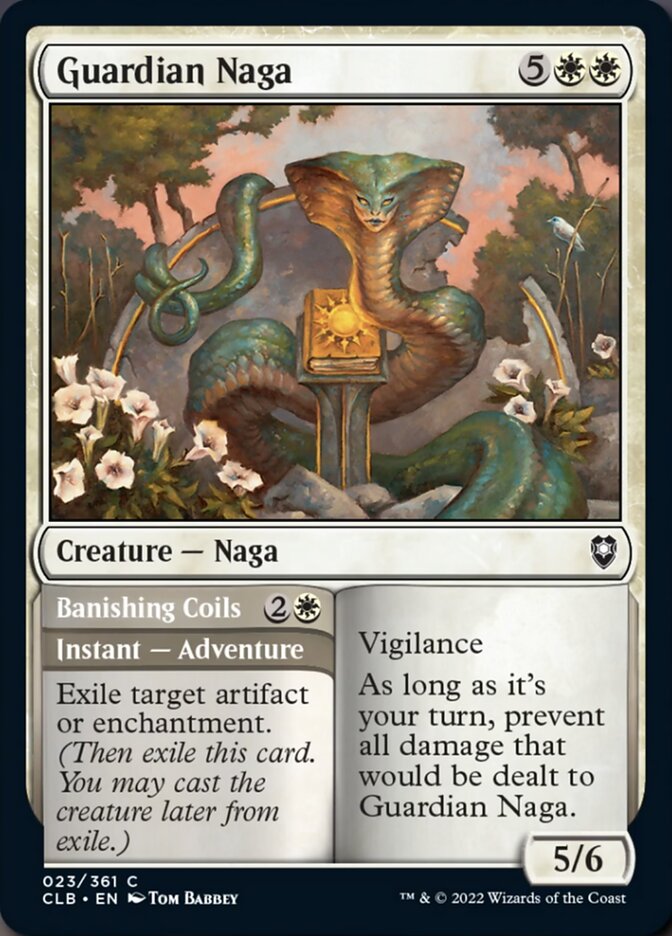 Guardian Naga // Banishing Coils [Commander Legends: Battle for Baldur's Gate] | Empire Gaming NC