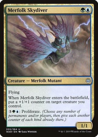 Merfolk Skydiver [War of the Spark] | Empire Gaming NC