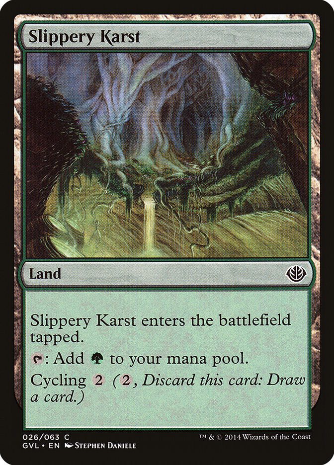 Slippery Karst (Garruk vs. Liliana) [Duel Decks Anthology] | Empire Gaming NC