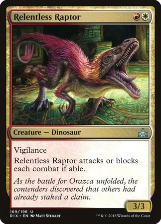 Relentless Raptor [Rivals of Ixalan] | Empire Gaming NC