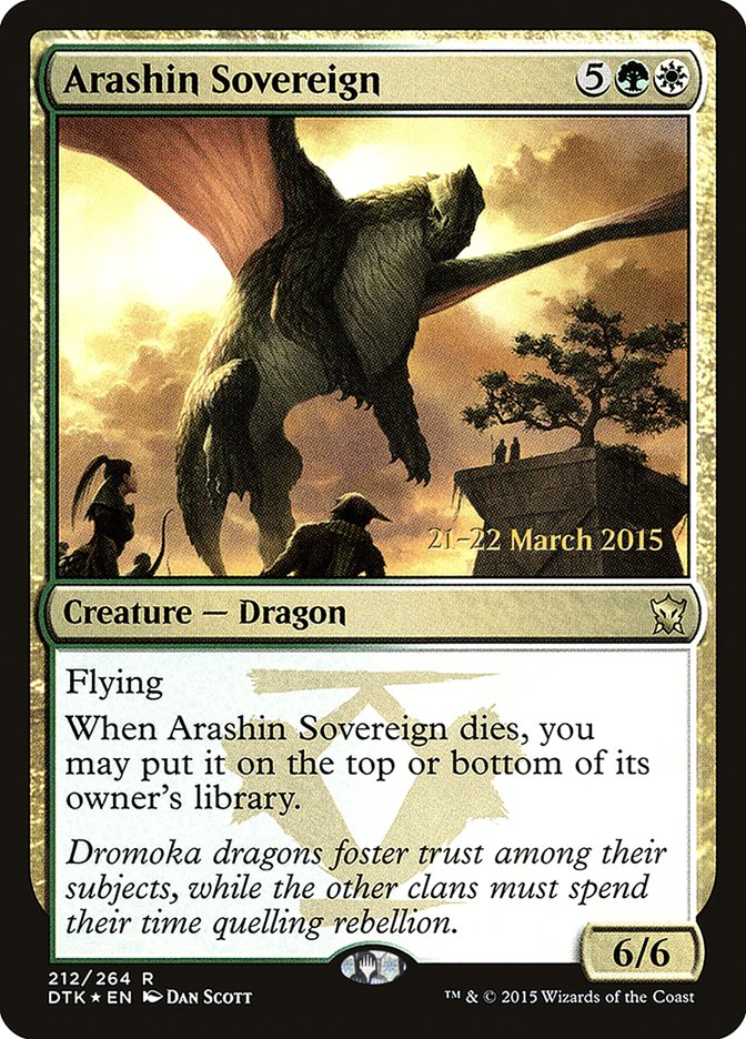 Arashin Sovereign [Dragons of Tarkir Promos] | Empire Gaming NC