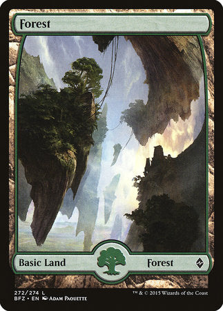 Forest (272) - Full Art [Battle for Zendikar] | Empire Gaming NC