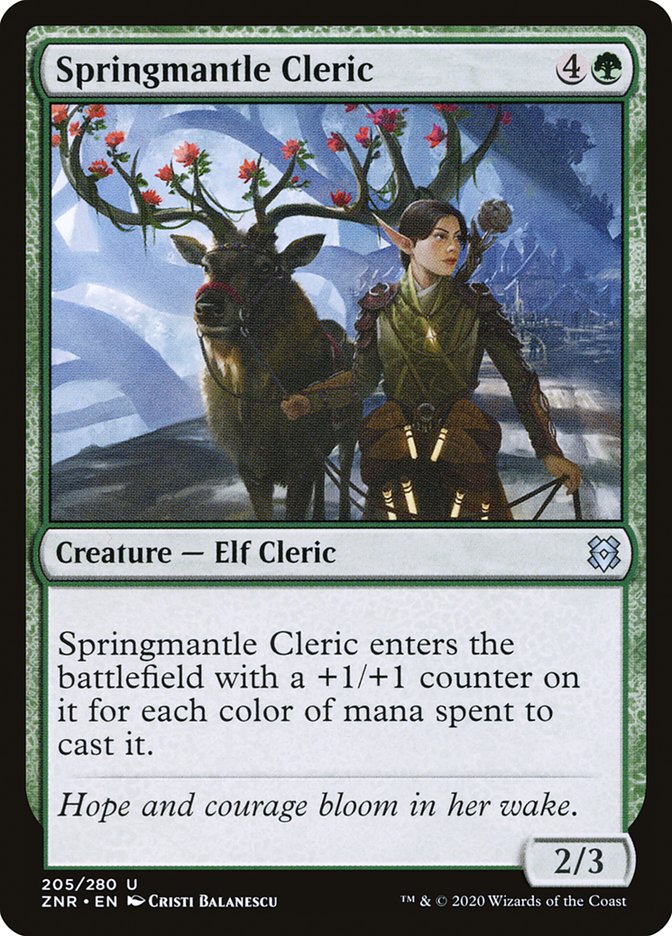 Springmantle Cleric [Zendikar Rising] | Empire Gaming NC