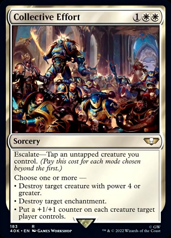 Collective Effort (Surge Foil) [Universes Beyond: Warhammer 40,000] | Empire Gaming NC
