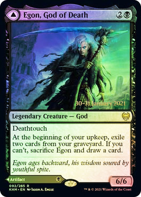 Egon, God of Death // Throne of Death  [Kaldheim Prerelease Promos] | Empire Gaming NC