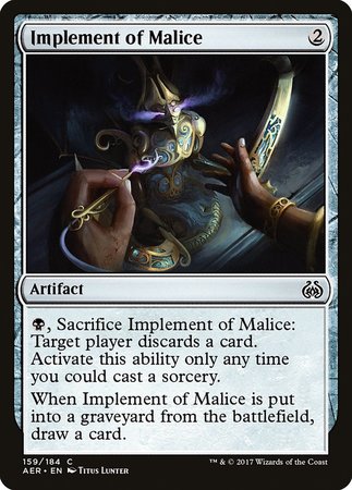 Implement of Malice [Aether Revolt] | Empire Gaming NC