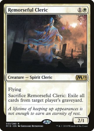 Remorseful Cleric [Core Set 2019 Promos] | Empire Gaming NC