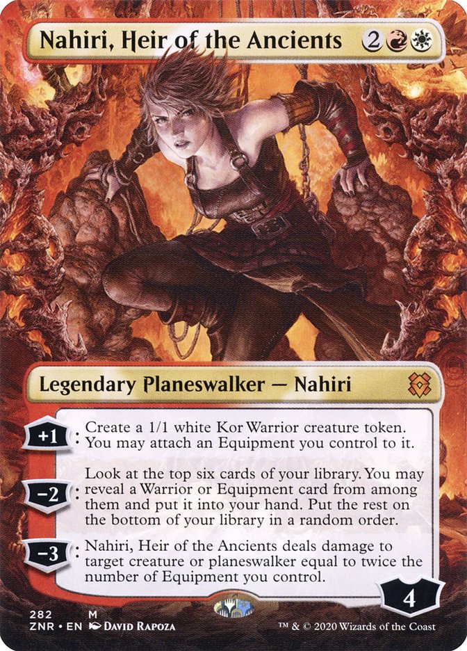 Nahiri, Heir of the Ancients (Borderless) [Zendikar Rising] | Empire Gaming NC