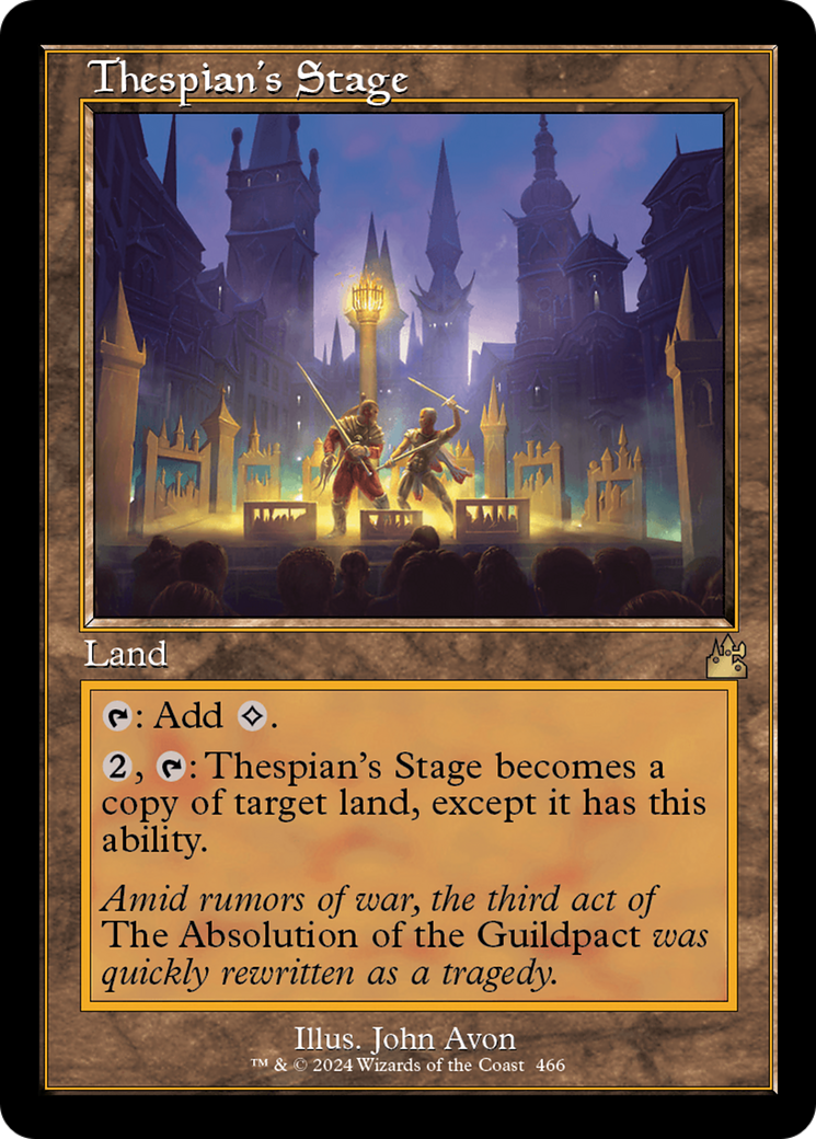 Thespian's Stage (Retro Frame) [Ravnica Remastered] | Empire Gaming NC