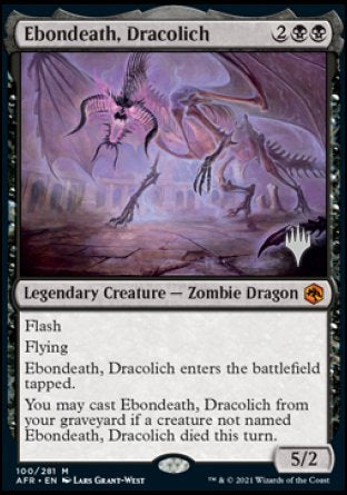 Ebondeath, Dracolich (Promo Pack) [Dungeons & Dragons: Adventures in the Forgotten Realms Promos] | Empire Gaming NC