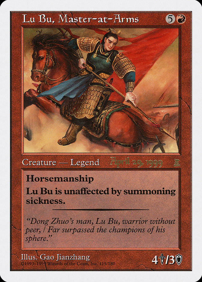 Lu Bu, Master-at-Arms (April 29, 1999) [Portal Three Kingdoms Promos] | Empire Gaming NC