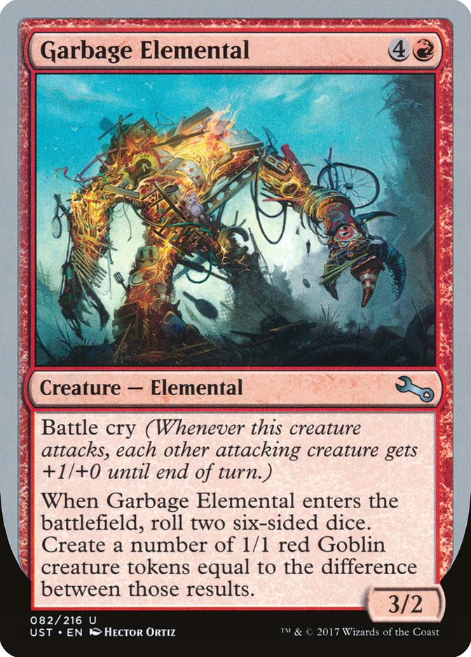 Garbage Elemental (3/2 Creature) [Unstable] | Empire Gaming NC