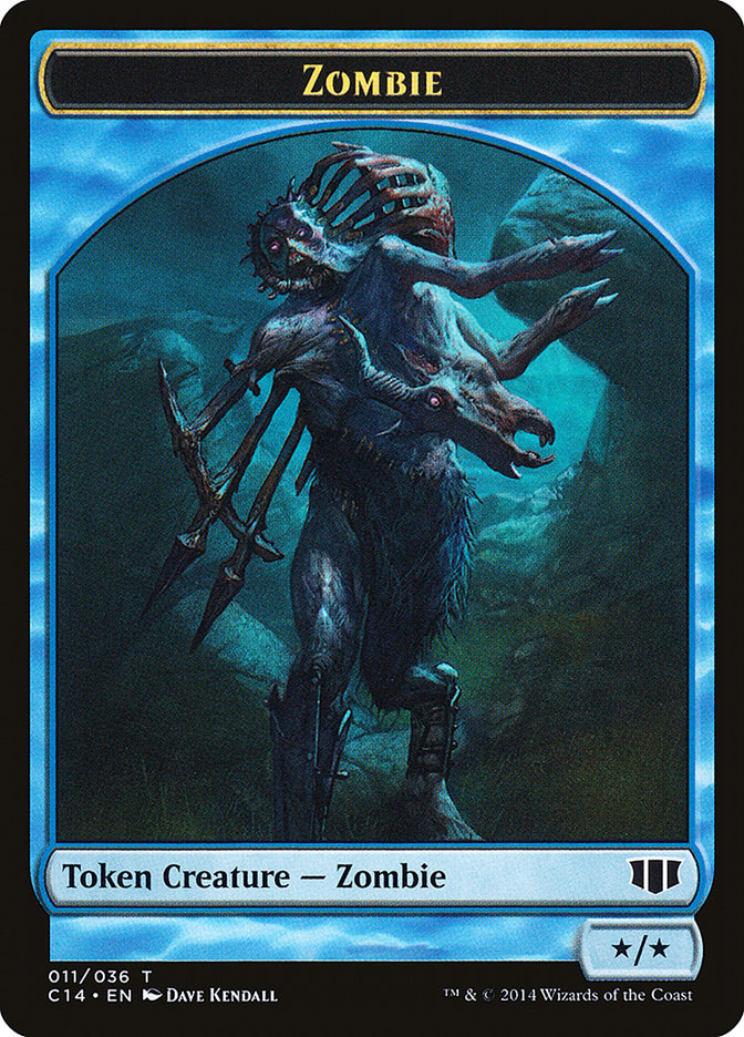 Ape // Zombie (011/036) Double-sided Token [Commander 2014 Tokens] | Empire Gaming NC