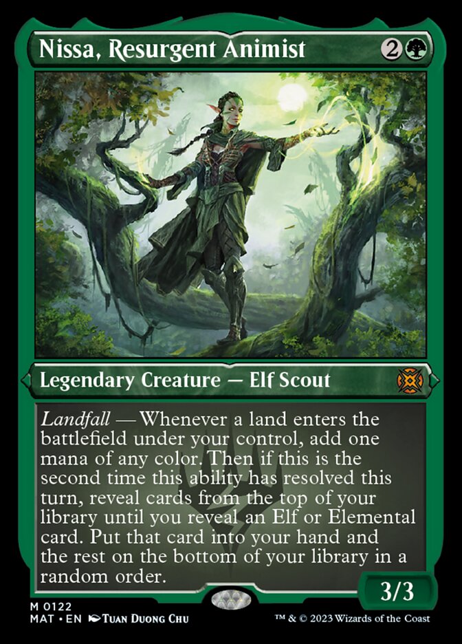 Nissa, Resurgent Animist (Foil Etched) [March of the Machine: The Aftermath] | Empire Gaming NC