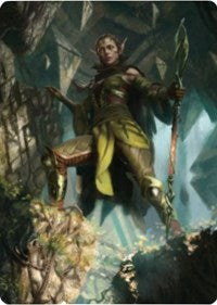 Nissa of Shadowed Boughs 1 Art Card [Zendikar Rising Art Series] | Empire Gaming NC