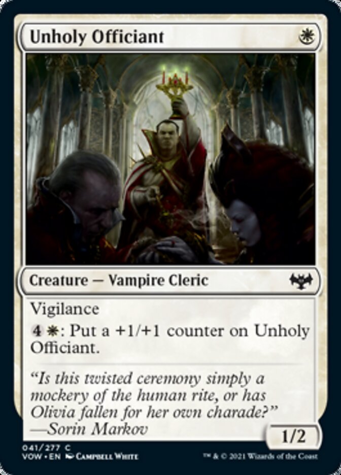 Unholy Officiant [Innistrad: Crimson Vow] | Empire Gaming NC